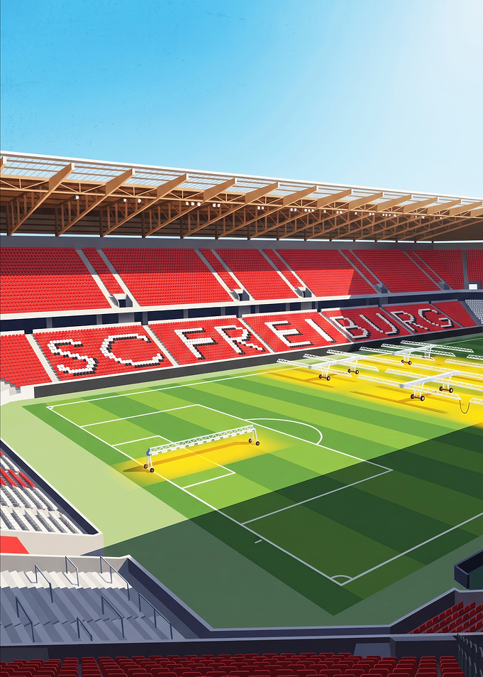SC Freiburg Stadium Illustration