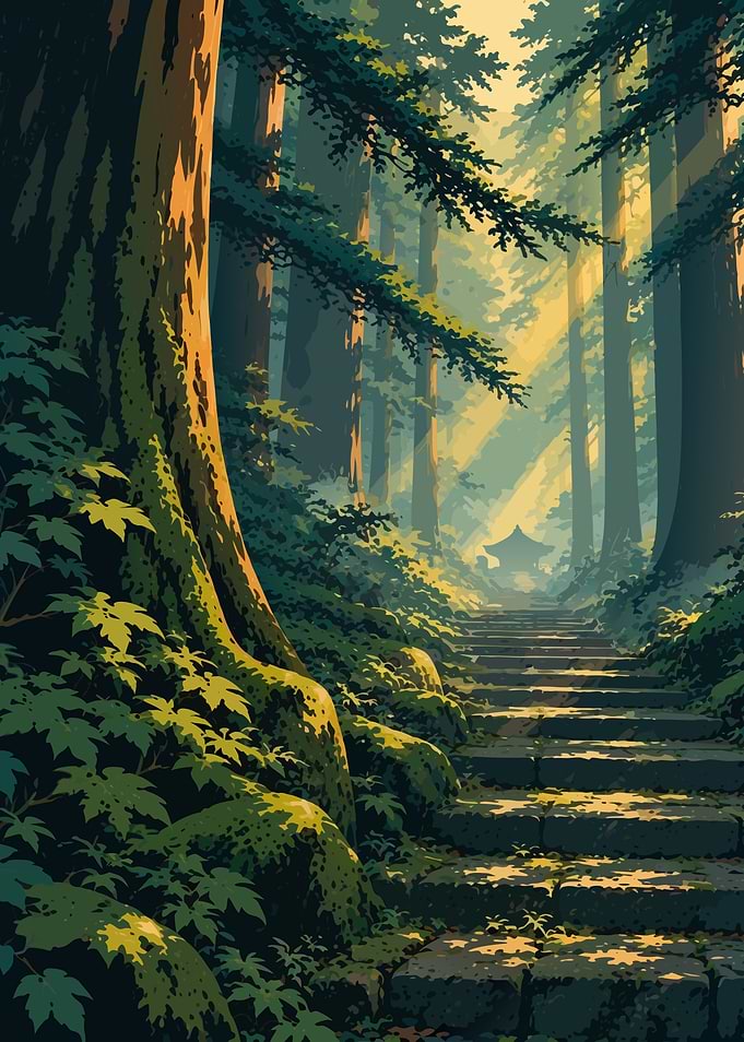 Tsukimizaka: The Ancient Cedar Path of Chusonji, Japan