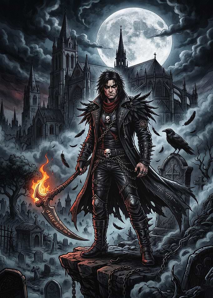 Gothic Reaper Dark Fantasy Art