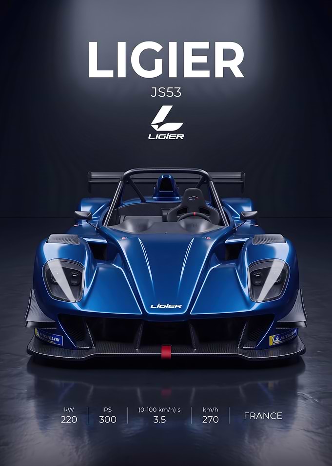 Ligier JS53 Racing Car Poster