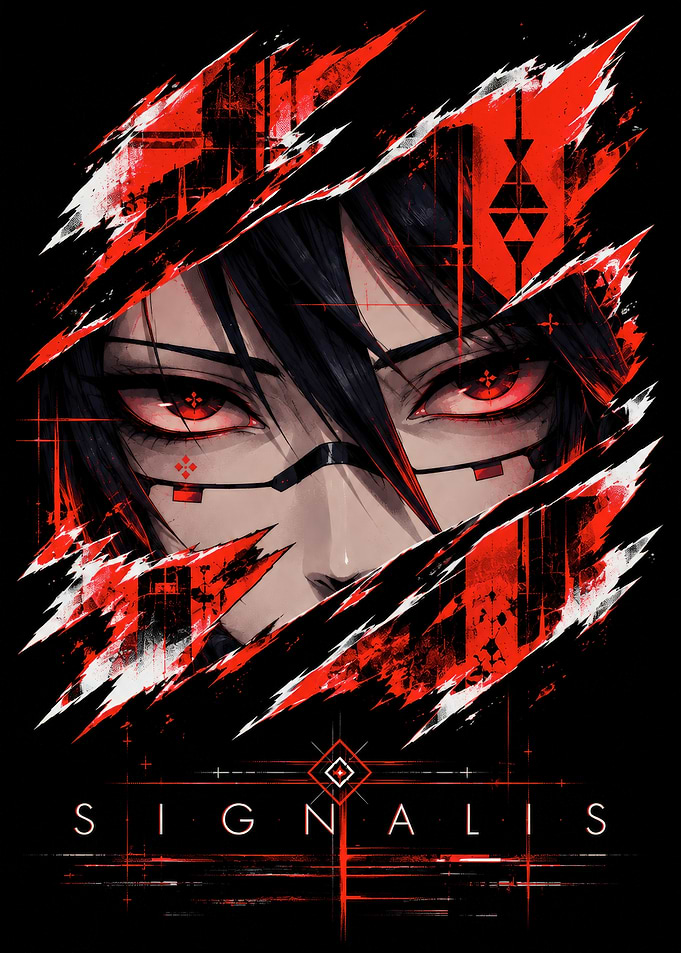 Signalis Elster Portrait Poster