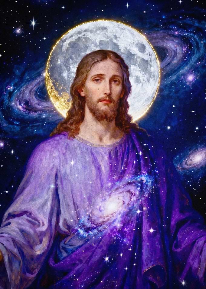 Jesus Cosmic Universe Space Art