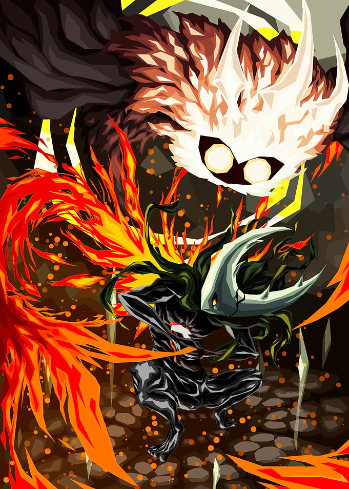 Hollow Knight Battle Fan Art