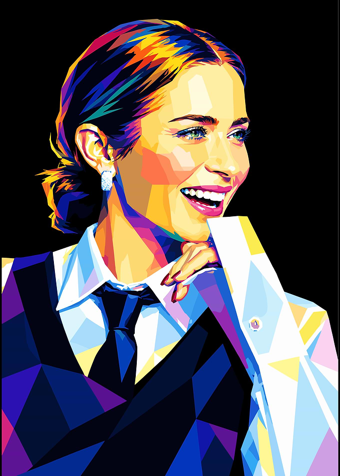 Emily Blunt Pop Art Portrait