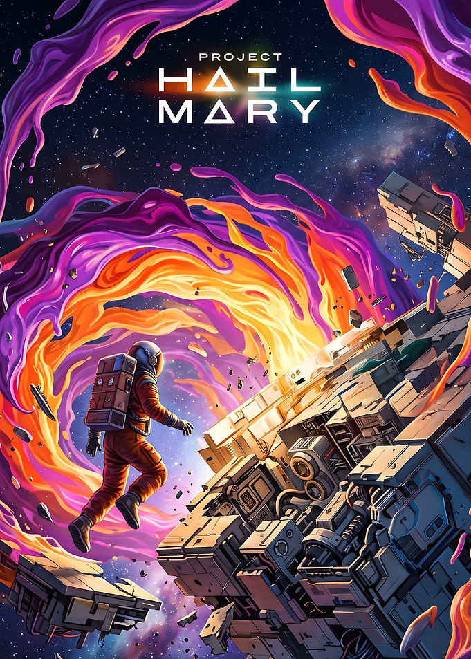 Project Hail Mary Space Poster