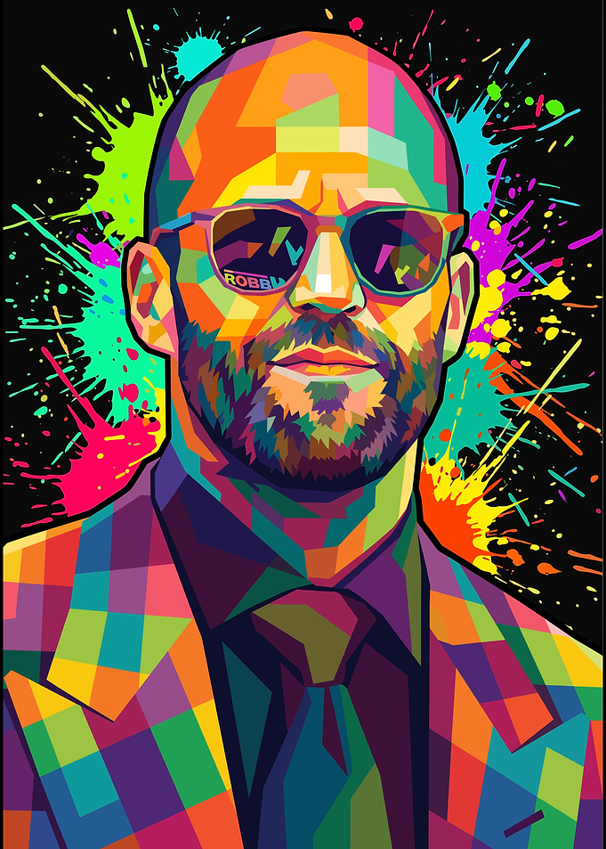 Jason Statham Pop Art Portrait
