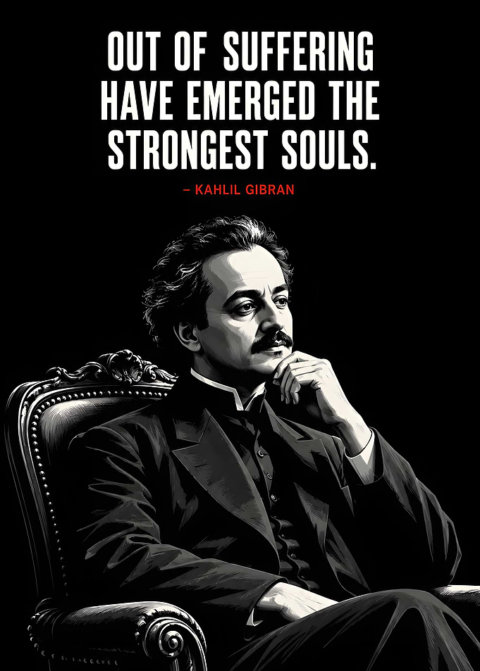 Kahlil Gibran Inspirational Quote Poster