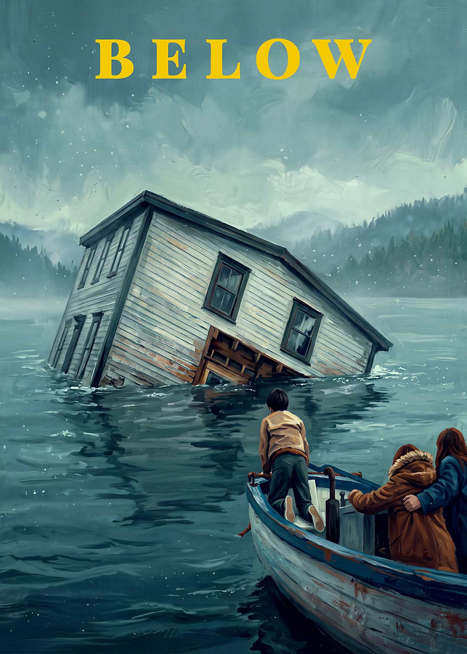 Below: A Sinking House Poster