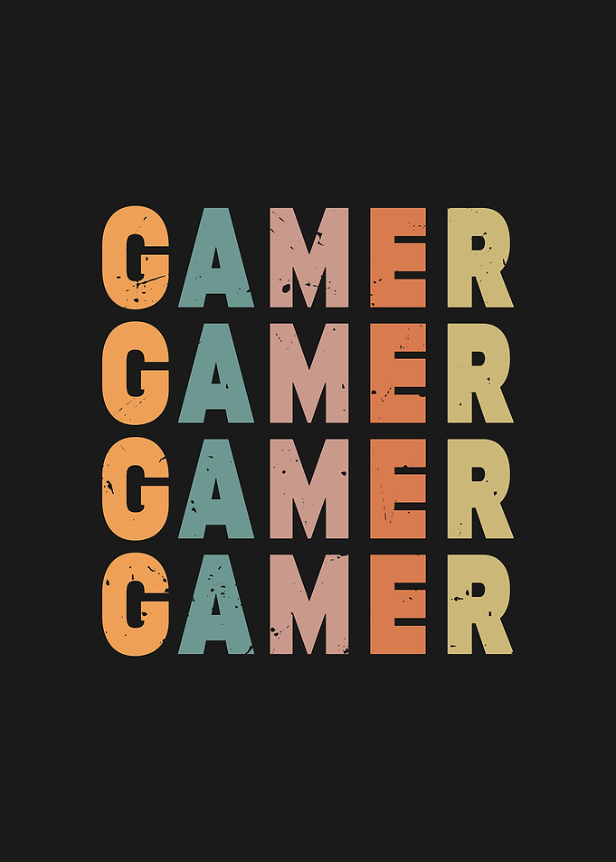 Retro Gamer Text Design