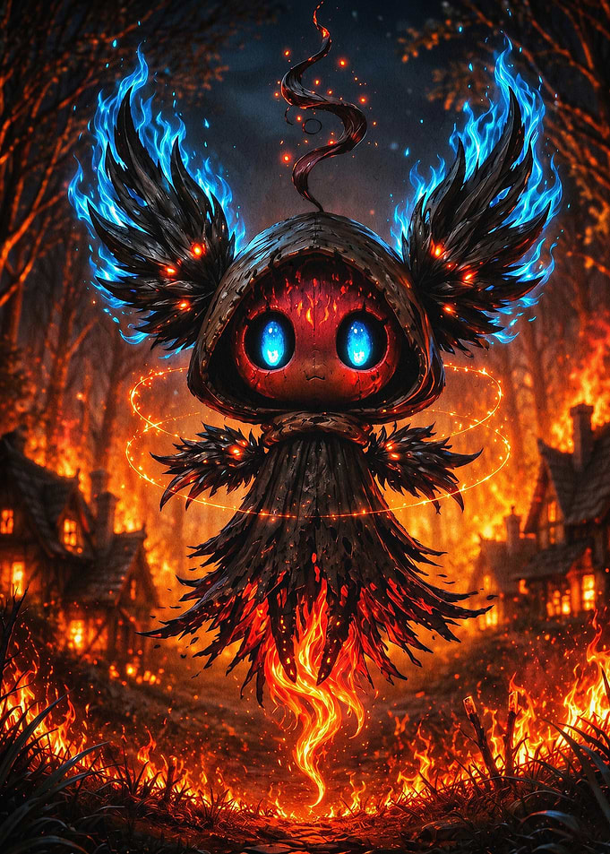 Fire Spirit Dark Fantasy Art