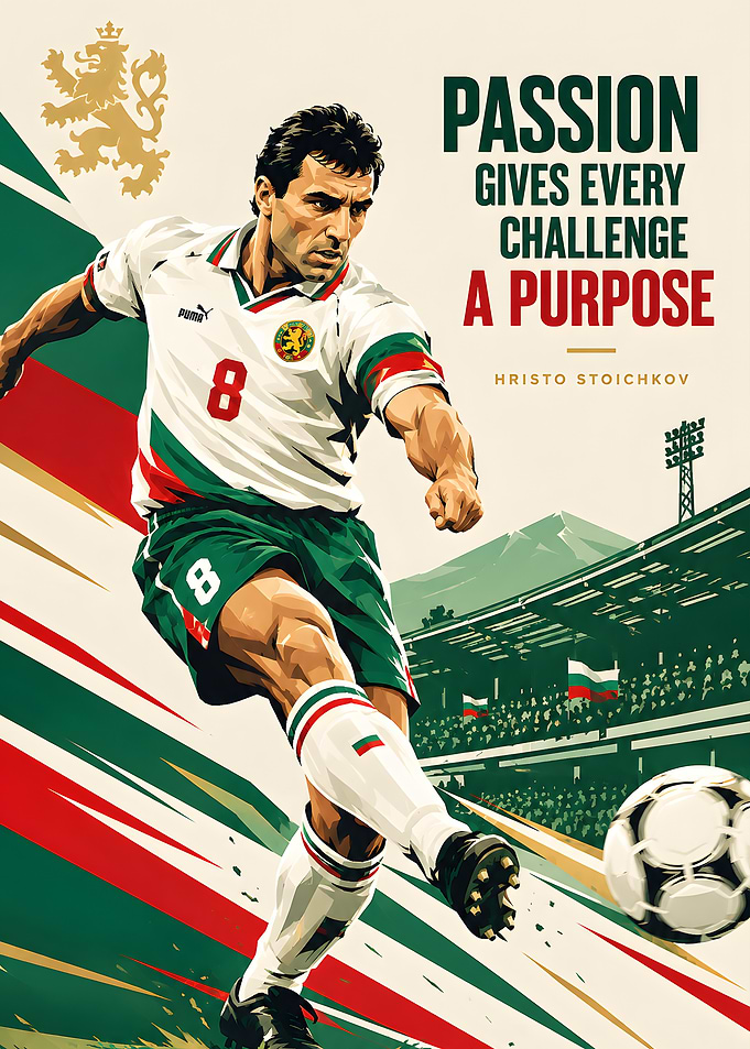 Hristo Stoichkov Soccer Poster