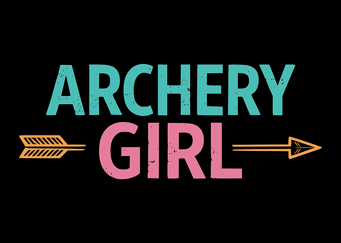 Archery Girl Text Art Design