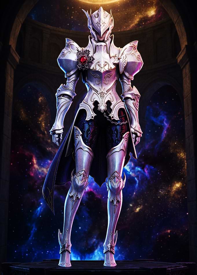 Celestial Knight in Ornate Armor