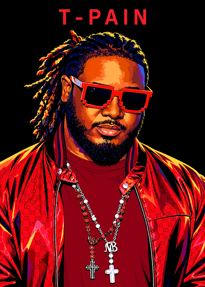 T-Pain Pop Art Portrait