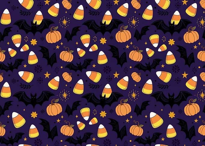 Candy Corn Pattern Art