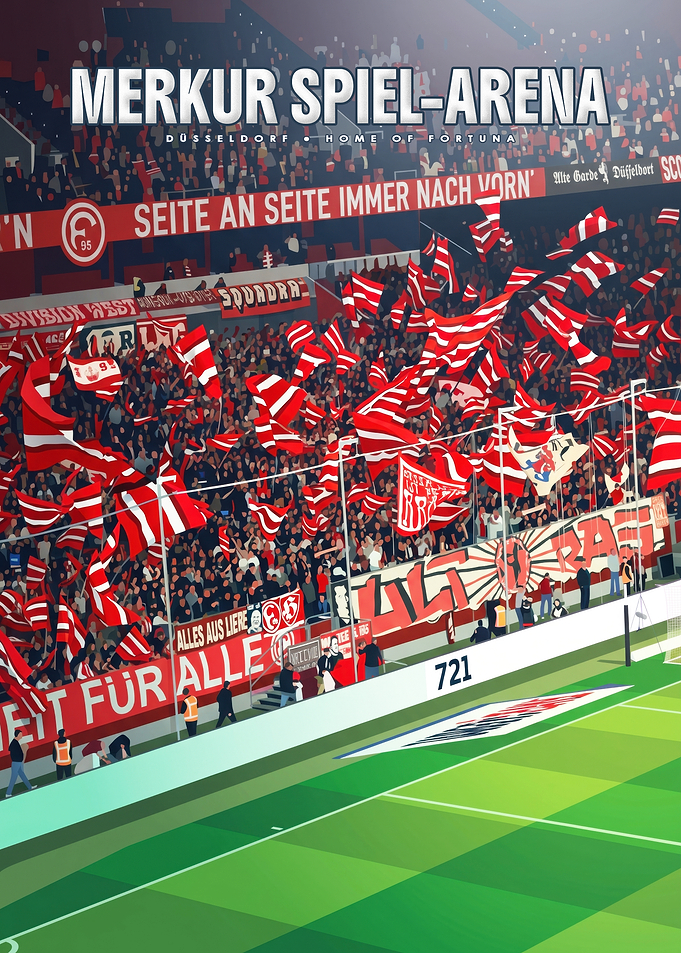 Merkur Spiel-Arena Fortuna Düsseldorf Poster