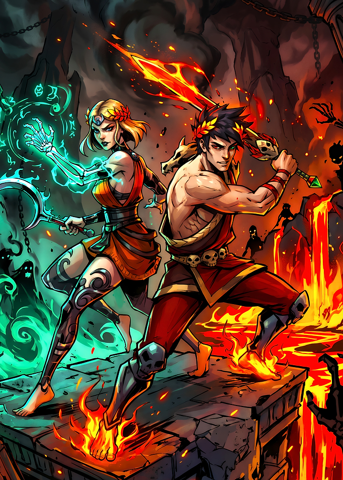 Hades Game Zagreus and Melinoe