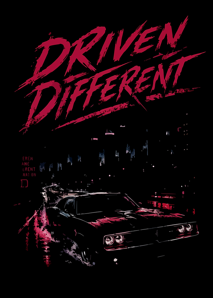 Driven Different Muscle Car Poster