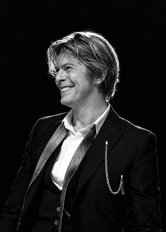 David Bowie Portrait in Black and White