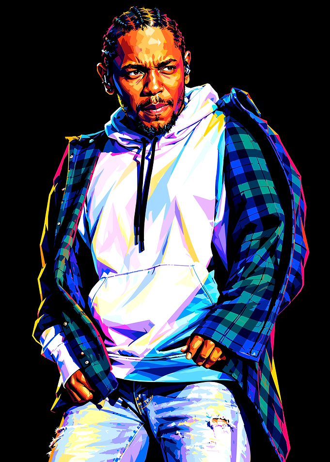 Kendrick Lamar Pop Art Portrait