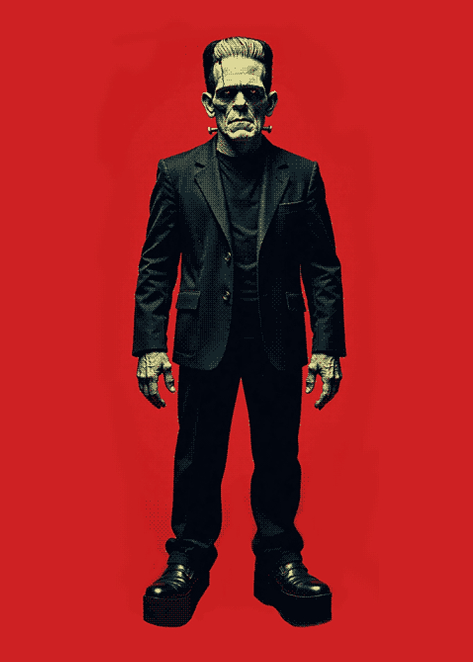 Frankenstein's Monster in a Suit