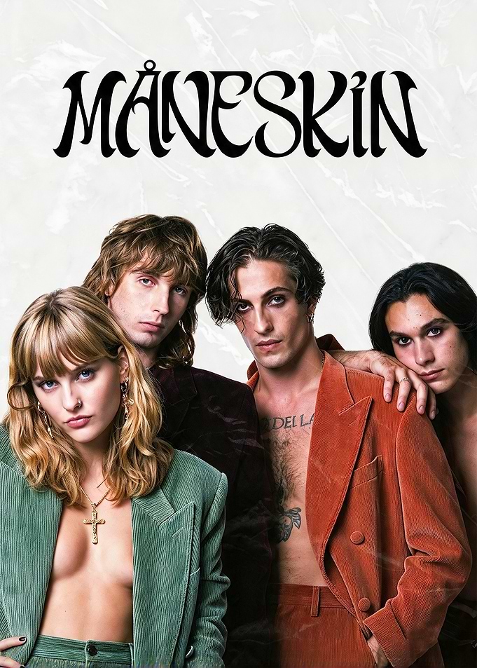 Måneskin Band Portrait Poster