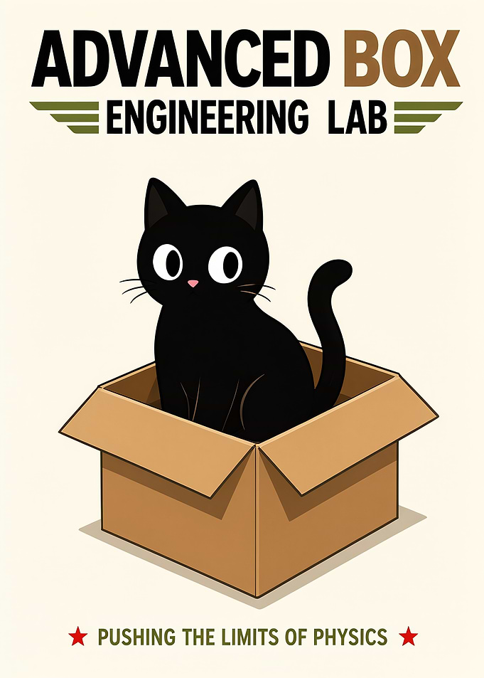 Advanced Box Engineering Lab Cat Poster