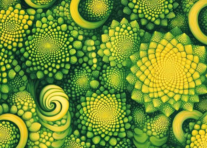 Romanesco Broccoli Fractal Pattern