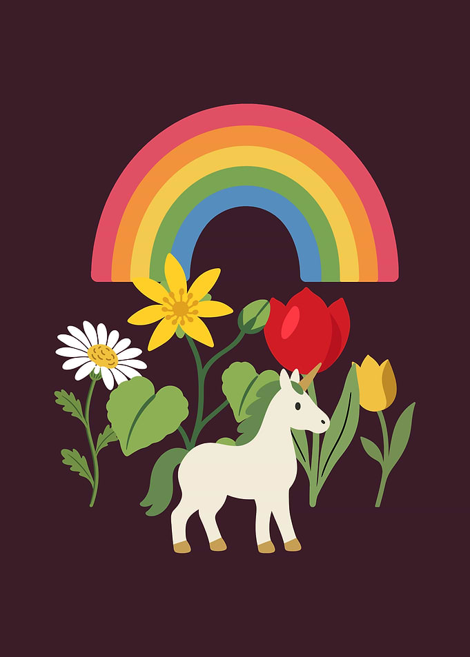 Unicorn Flowers Kids Imaginative Gift Idea