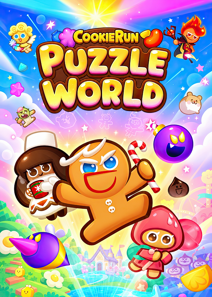 Cookie Run Puzzle World Game Poster