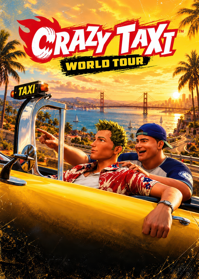 Crazy Taxi World Tour Game Poster