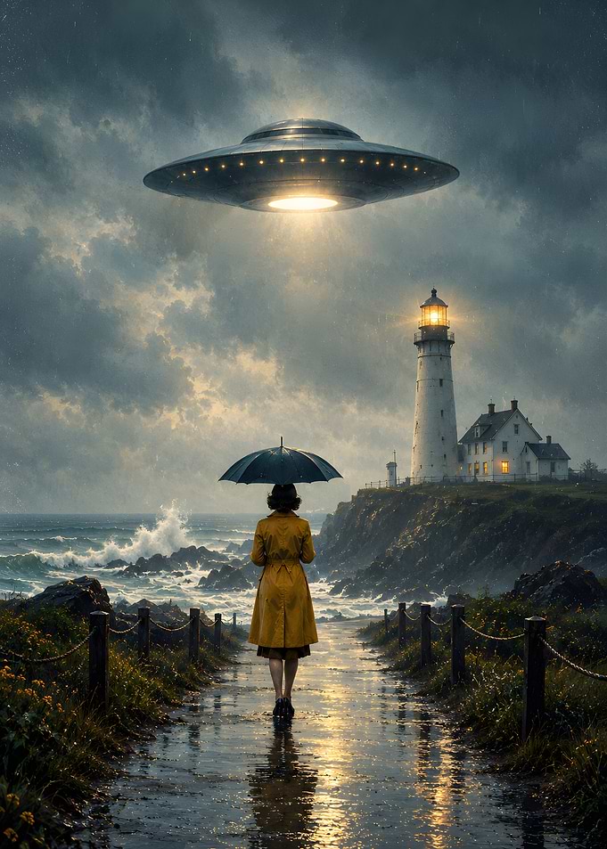 UFO Encounter at the Lighthouse