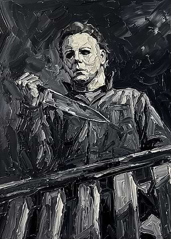 Michael Myers Oil Painting
