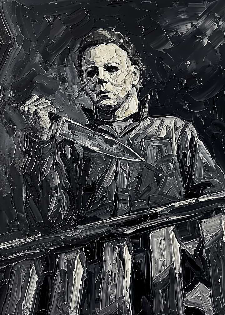 Michael Myers Oil Painting