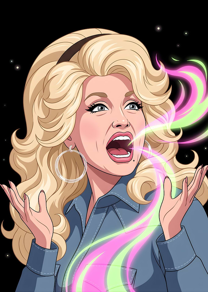Dolly Parton Pop Art Illustration