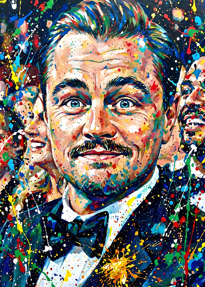 Leo's Oscars Moustache Meme