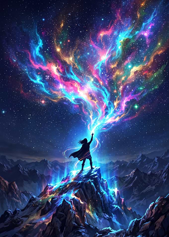 Cosmic Sorcerer Summoning Nebula Energy