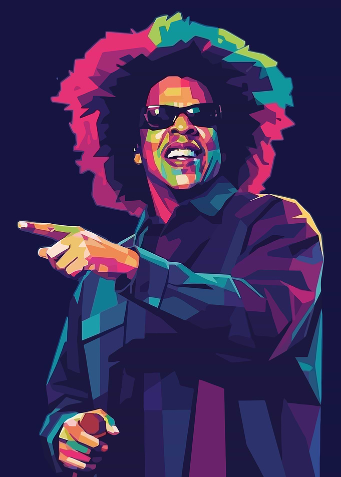 Jay-Z WPAP Pop Art Portrait