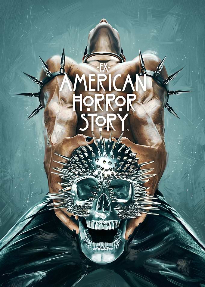 American Horror Story Spiked Skull Poster