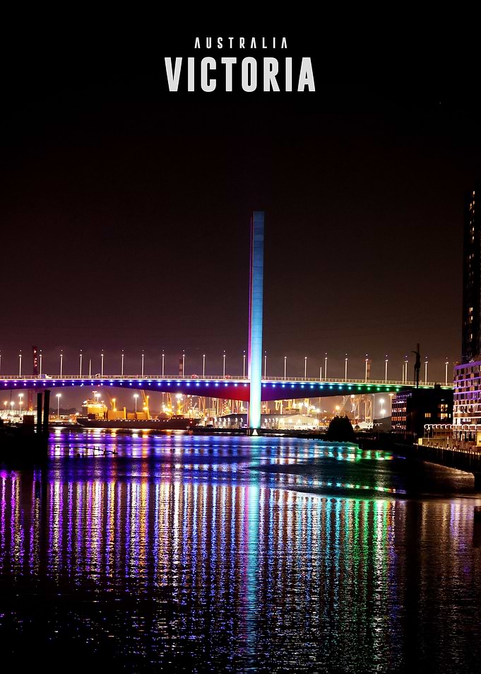 Bolte Bridge Night View Victoria Australia