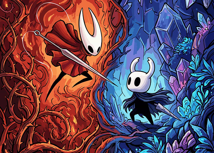 Hollow Knight and Hornet Duel