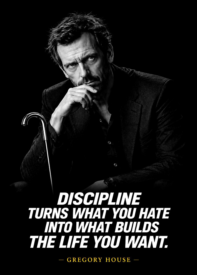 Gregory House Inspirational Quote Poster