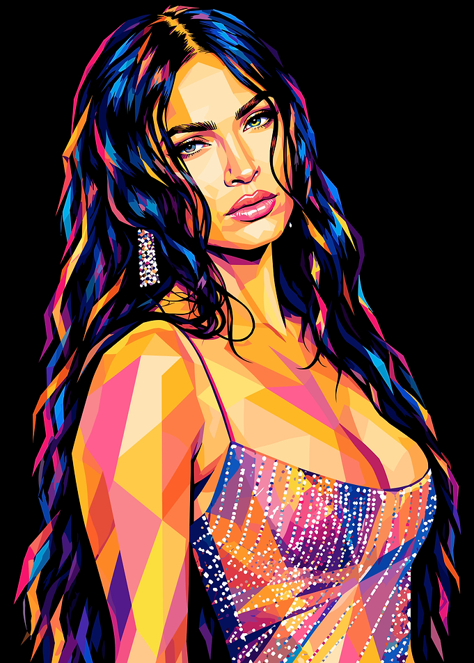 Megan Fox Pop Art Portrait