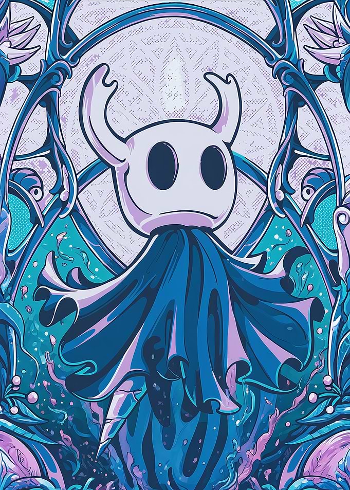 Hollow Knight Art Nouveau Illustration