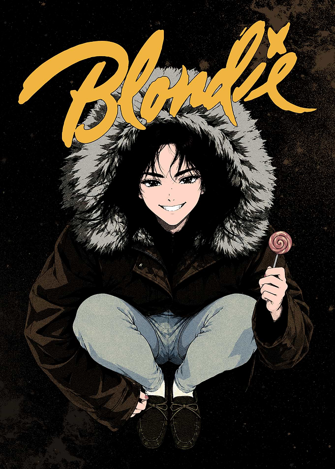 Blondie Anime Style Illustration