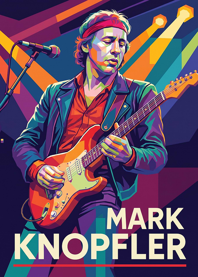 Mark Knopfler Pop Art Poster