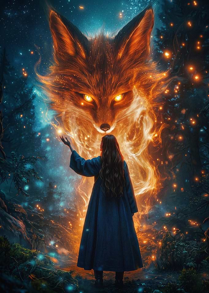 Spirit Fox Magic Fantasy Art