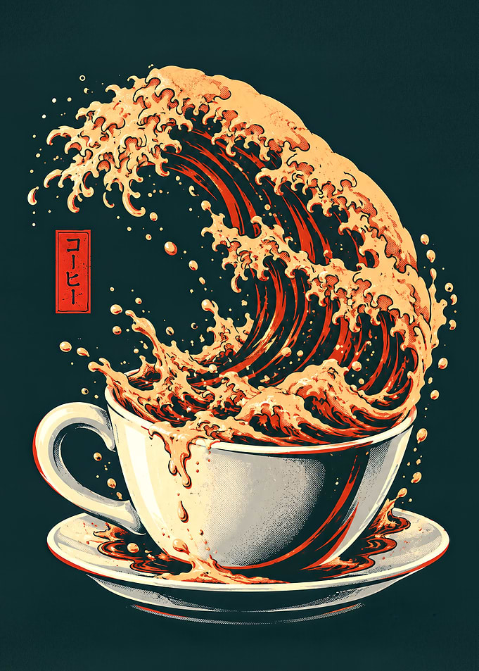Great Wave Coffee Cup