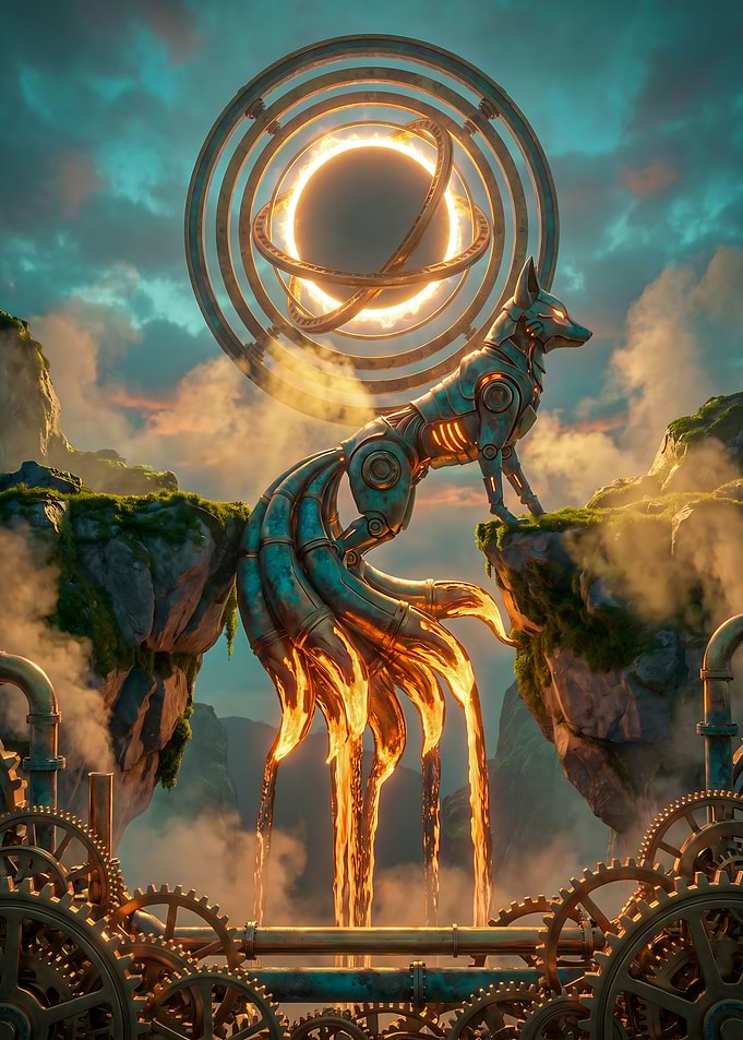 Celestial Steampunk Kitsune