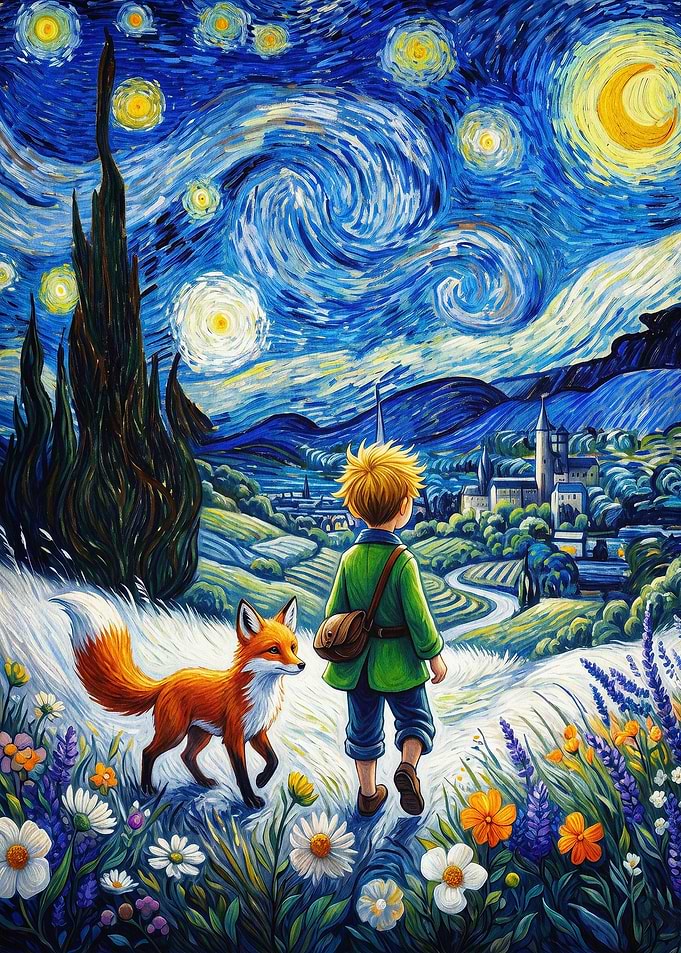 Starry Night Little Prince Art